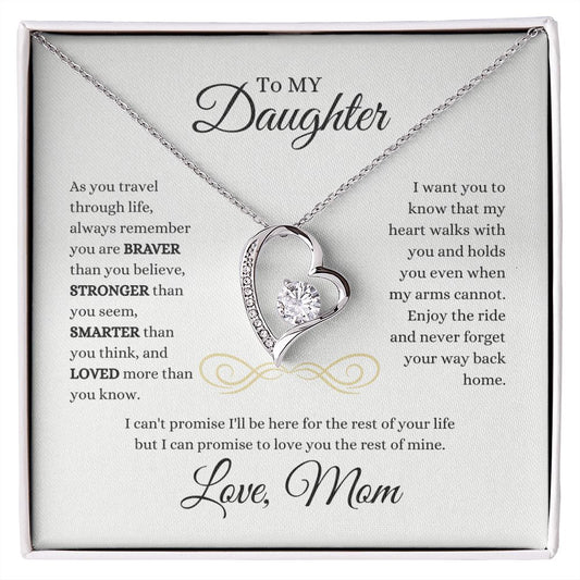 To My Daughter I Life Travel Forever Love