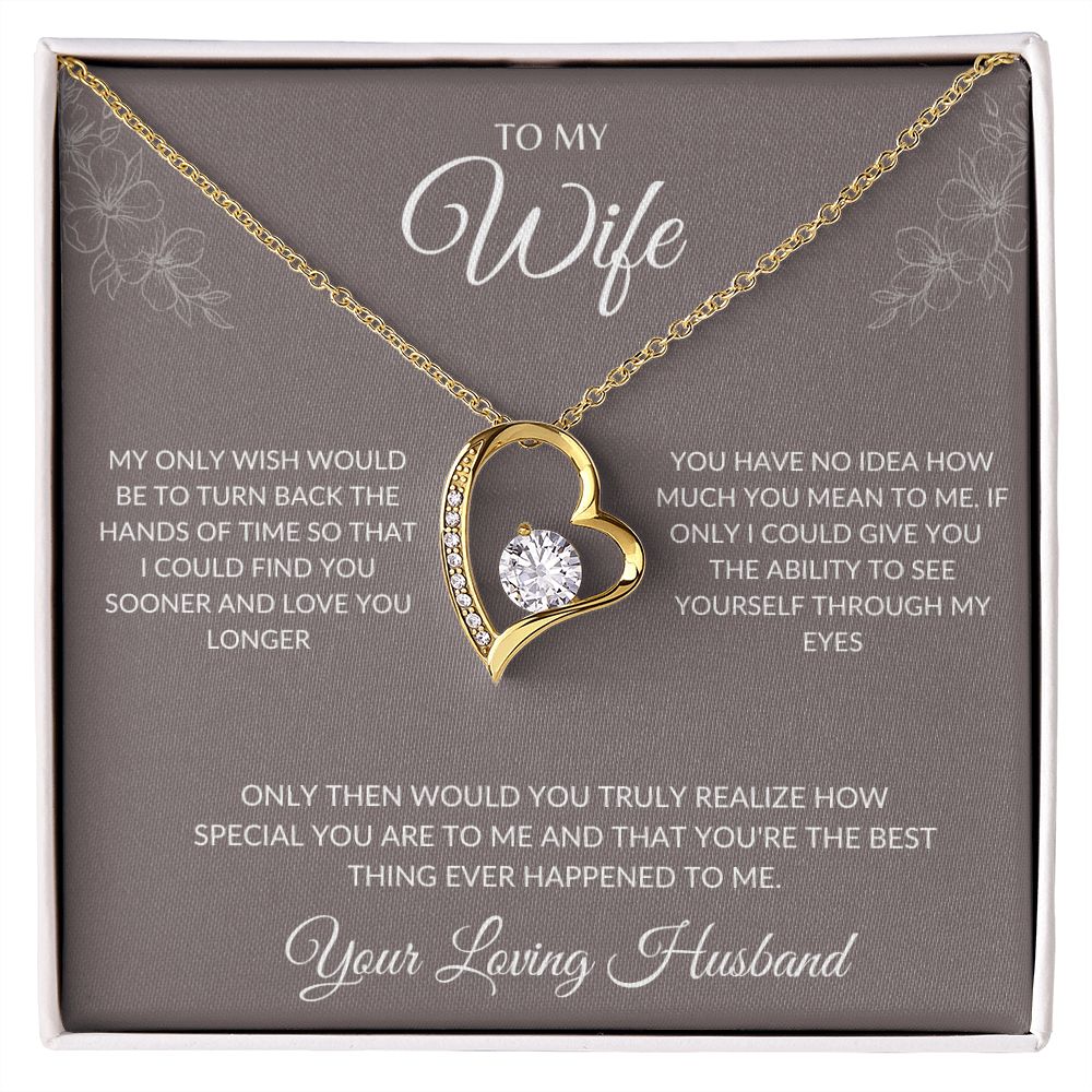 To My Wife | Only Wish Forever Love Necklace