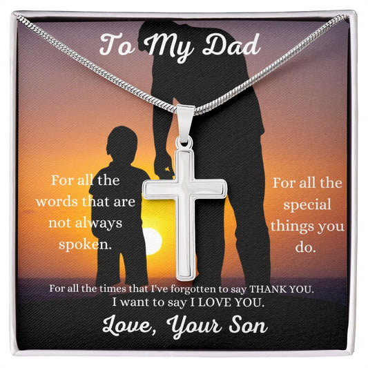 To My Dad | For All the Times Cross Necklace
